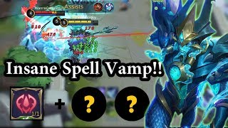 Insane Spell Vamp With This Alpha Build  Mobile Legends Bang Bang [upl. by Gwenette]