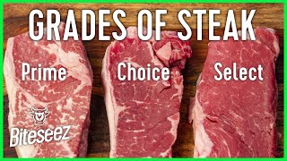 Beef Grades Explained  Select vs Choice vs Prime Steaks [upl. by Esina]