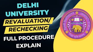 DU SOL Revaluation Rechecking Procedure 2022  Complete Details [upl. by Ulda]