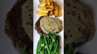 Let’s Make Steak amp Crispy Fries with Fresh Green Beans 🍽️🔥shorts steak fries greenbeans [upl. by Anaidni888]