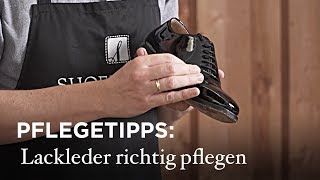 Lackleder richtig pflegen [upl. by Nnauol]