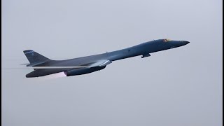 B1 departs with wing wave hd [upl. by Sheridan98]