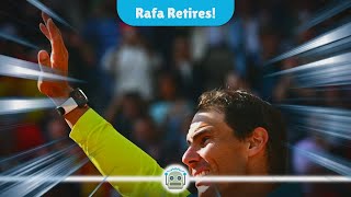 Rafael Nadal Announces Emotional Retirement from Tennis After Legendary Career [upl. by Selbbep]