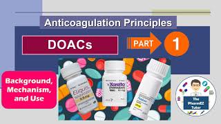 DOACs Anticoagulation Principles  Part 1 Background Mechanism and Uses [upl. by Airan600]