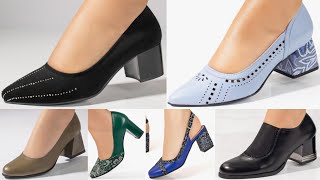 MOST POPULAR COMFORTABLE MID HEELS SHOES 2025 DESIGNS FOR WOMEN LATEST STUNNING SHOES COLLECTION [upl. by Lorens]