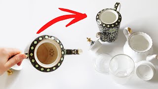 How to clean tea stains from teapots and infusers  quick and easy tips [upl. by Naicad]