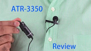 Audio Technica ATR 3350 Lavalier Microphone Review  and Test [upl. by Aninep]