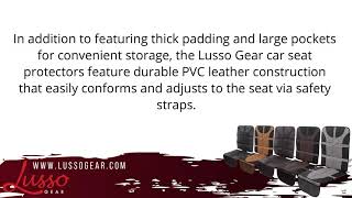 Lusso Gear Announces Car Seat Protector Colors [upl. by Nosoj]