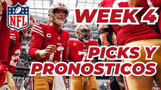 Llegaron los picks y las predicciones del football americano de la Semana 4 de la NFL [upl. by Tol]