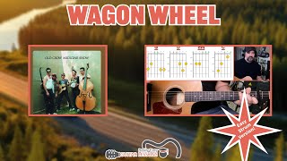 Wagon Wheel Guitar Lesson  EASY Strummy Version [upl. by Akimahs]