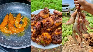 ചെമ്മീന് ഇനി വില കൂടുമൊ😜  Spicy Prawns Tawa Fry 🍤  one minute recipes by Food Ward Fyz [upl. by Carla]