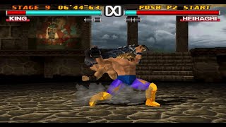 Tekken 3 King Arcade Mode using only Multi Throws and Grapples [upl. by Filiano842]