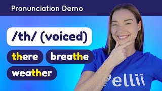 Pronouncing th voiced – English Pronunciation Lesson Part 1 [upl. by Aisena]