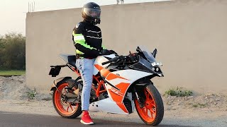 How to Ride a Bike First Time  KTM RC 200 Beginners Guide [upl. by Harneen]