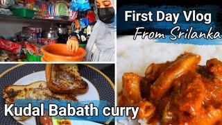 FIRST DAY VLOG FROM SRILANKA Kudal Babath Curry Srilankan muslims style Srilankan Tamil vlogger [upl. by Eikkin]