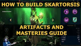 Raid Shadow Legends How To Build Skartorsis  Best Masteries and Artifacts Guide  Raid SL Gear [upl. by Yeniar]