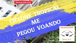 CICLONE TROPICAL me pegou durante o VOO Vejam o que aconteceu [upl. by Barhos605]