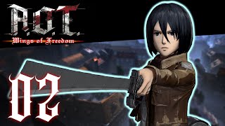 Attack on Titan Wings of Freedom  quotMysterious Titanquot Walkthrough Part 02 [upl. by Ytsud]