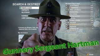 Gunnery Sergeant Hartman Plays Black Ops [upl. by Enirahtak]