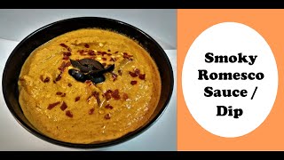 Smoky Romesco SauceDip By Sindhuja Sridhar  Charred Red Bell Pepper amp Red Chilli Chutney Recipe [upl. by Cadmarr]