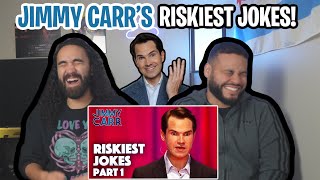 First Time Reacting To Jimmy Carr  Riskiest Jokes Vol 1  Reaction [upl. by Zaraf7]