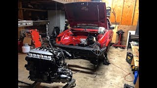 MK2 GTI VR6 Swap 24v Engine installation Pt 3 [upl. by Rimidalg728]