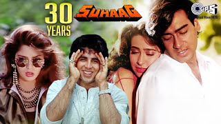 30 Years Of Suhaag  Ajay Devgn Akshay Kumar Karishma Kapoor Nagma  90s Hits Hindi Songs [upl. by Partridge915]