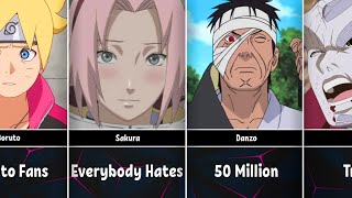 Most Hated NarutoBoruto Characters [upl. by Luckin]