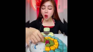 Asmr eating ice cream Blu berry mango avocado Crispy delicious short video [upl. by Meece]