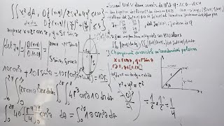 intégrales doubles et triples Changement de variables en coordonnées polaires  Partie 3 [upl. by Towland693]