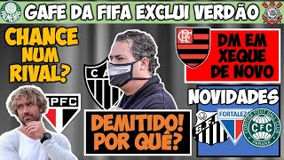 A REAL SOBRE A DEMISSÃO DE MATTOS LUGANO FORA DO SP FIFA CONFUNDE VERDÃOTIMÃO EDERSON X FLA E [upl. by Koslo]