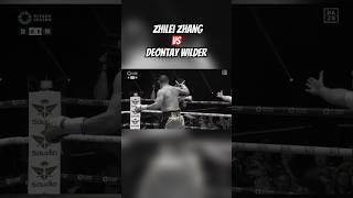 Zhilei Zhang KNOCKS OUT Deontay Wilder boxing deontaywilder [upl. by Qiratla830]