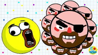 Agario Mobile Trolling And Sad Ending Premium Pirate Skin Agario Funny Moments [upl. by Hawkie]