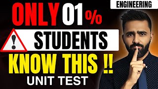 ONLY 1 STUDENTS KNOW THIS UNIT TEST ENGINEERINGPRADEEP GIRI SIR [upl. by Yaned]