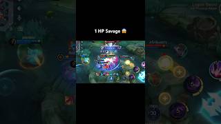 1 HP Savage 😱 mobilelegends mobilelegend mlbb mlbbindonesia mlbbshorts ml shorts martis fy [upl. by Asimaj54]