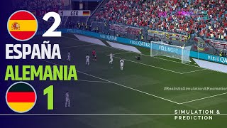 ⚽ España 21 Alemania 🏆 EURO 2024 Highlights simulación y recreación de videojuego [upl. by Dido]