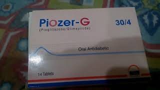 Piozer g tablet pioglitazone Glimepirideworkusesside effectsdosefull details in urduhindi [upl. by Thornburg844]