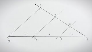 How to Draw Trisect a Line Segment using two triangle rulers [upl. by Akinahc]