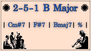 251 B Major Backing Track [upl. by Nnaasil204]