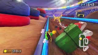 GCN Waluigi Stadium 200cc  125563  zx◇ Mario Kart 8 Deluxe World Record [upl. by Adria90]