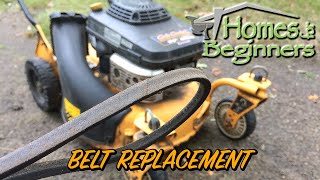 How to Replace a Lawnmower Drive Belt [upl. by Sivatnod243]