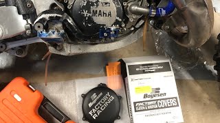 How to fit Yz 125 factory clutch cover [upl. by Adara]