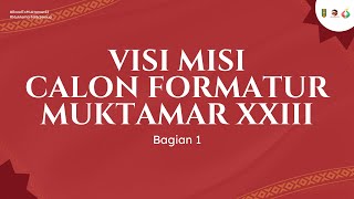 Visi Misi calon Formatur Muktamar IPM XXIII 1 [upl. by Sidney]