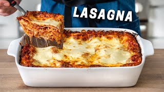 The Best CLASSIC Lasagna Recipe with EASY homemade ricotta [upl. by Gustie]