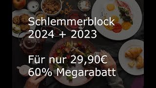 Schlemmerblock 2024  2023 60 Rabatt [upl. by Bennet]