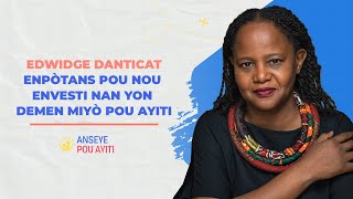 Edwidge Danticat Enpak edikasyon ann Ayiti [upl. by Bergstein]