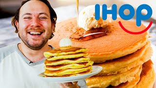 Remaking The Perfect Copycat IHOP Buttermilk Pancakes  Delish [upl. by Byrann]