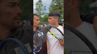 Carlos Alcaraz amp Fabio Fognini speaking French  Babolat [upl. by Hort]