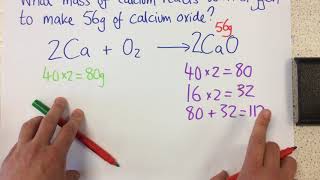 Calculating masses in reactions  p27 Chem [upl. by Danuloff]