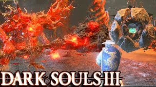 Dark Souls 3 Old Demon King Boss Fight  HUGE Worm Monster Mini Boss Part 31 [upl. by Nessah665]